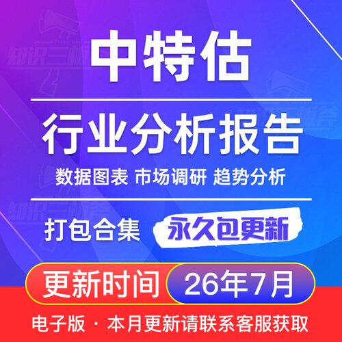 2026年 中特估 市场行业分析报告合集