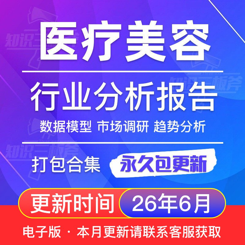 2025年医疗美容医美产业