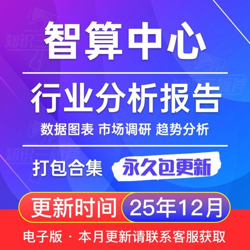 2025年 智算中心 算力 市场行业分析报告合集