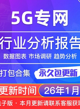 2025年 5G专网 市场行业研究分析报告合集