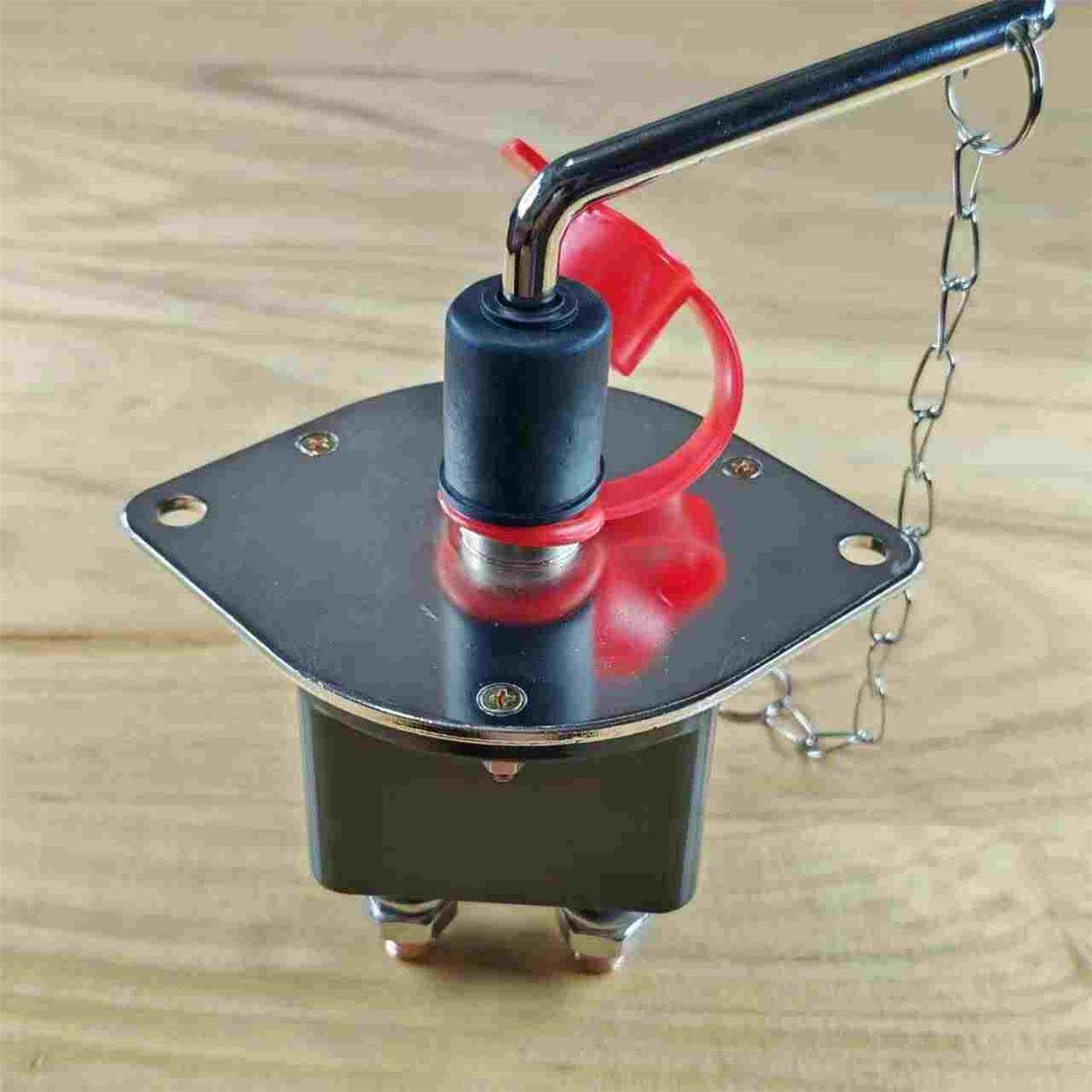 四脚手动电源总开关双电瓶断电隔离开关汽车双电池总闸工程改装车