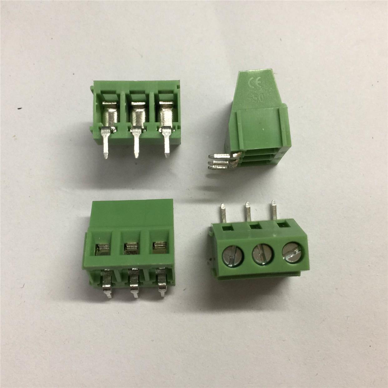 【厂家直销】PCB接线端子 KF/SY128R 5.0MM 2P 3P可拼接 弯脚