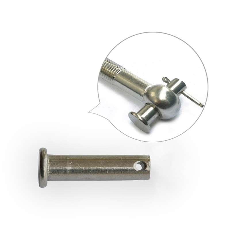 304不锈钢销轴平头带孔圆柱固定插销定位销钉M8*x20x25x30x35x40