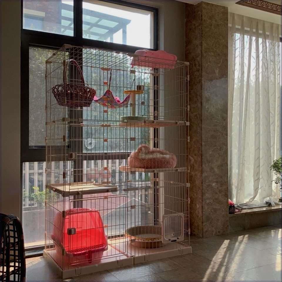 精品组合猫笼家用室内可大空间猫窝别墅宠管家宠物大号兔笼