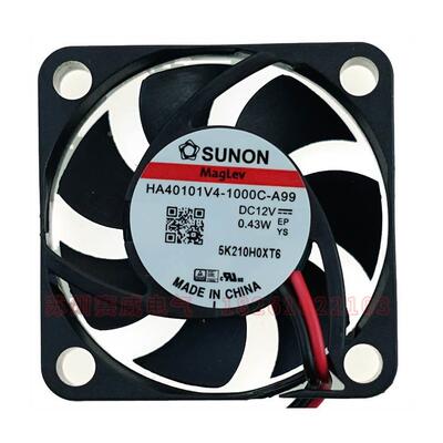 4厘米风扇 HA40101V4-1000C-A99 SUNON散热风扇 4010 12V 超静音