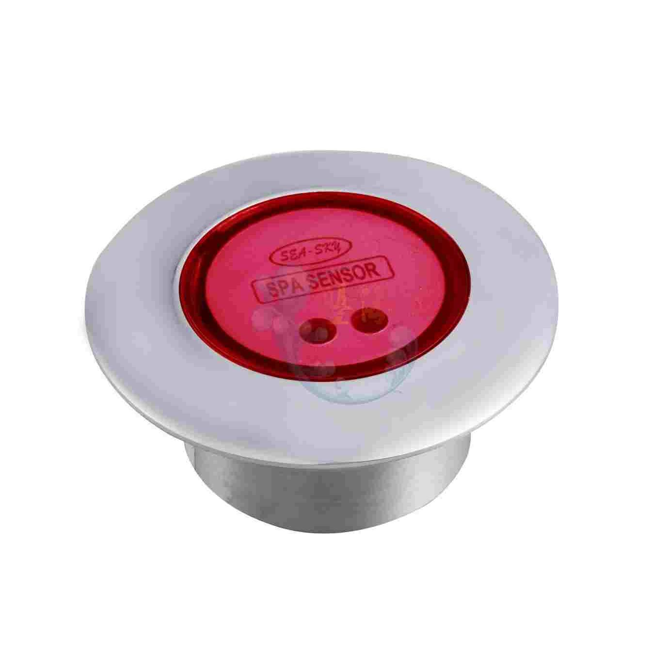 泳池温泉桑拿房水疗SPA专用开关 HT-SA-1红色不锈钢&ABS感应器