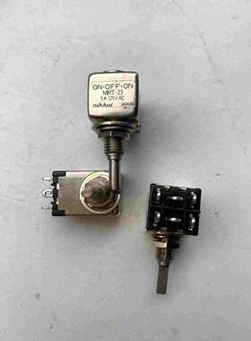 日本nikkai MRT-23 6脚3档旋转档位开关 5A 125VAC 柄长18mm 全新