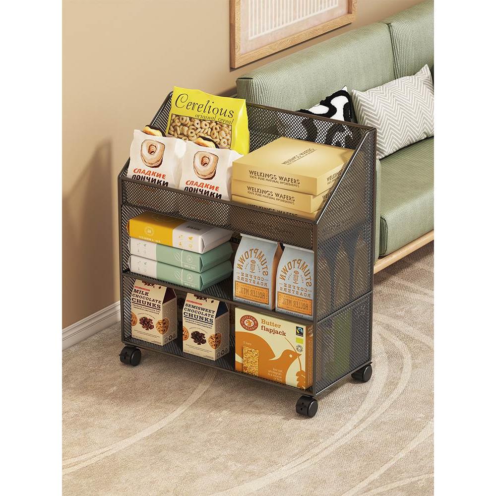 书包置物架书桌桌下放书本收纳可移动推车带轮零食收纳架家用好物