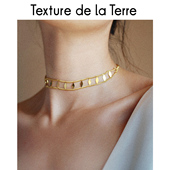 老钱风金色项链配饰女轻奢小众女款 2026新款 锁骨链小众设计钛钢