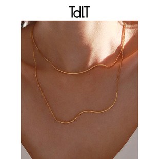 老钱风超细项链素链男款女款2026新款高级感轻奢小众设计锁骨链