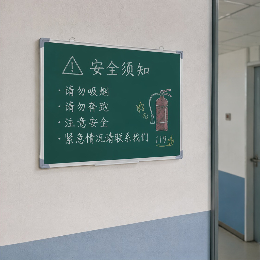 黑板挂式家用儿童磁性教学培训小黑板墙贴教师涂鸦挂墙绿板粉笔店铺用广告牌办公可擦磁吸记事板白板写字板