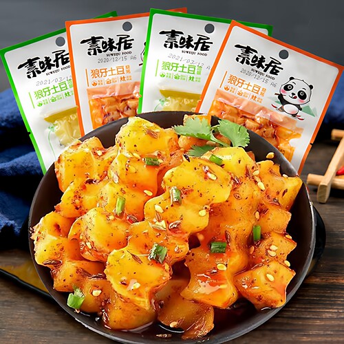 四川麻辣土豆条蔬菜休闲零食小吃