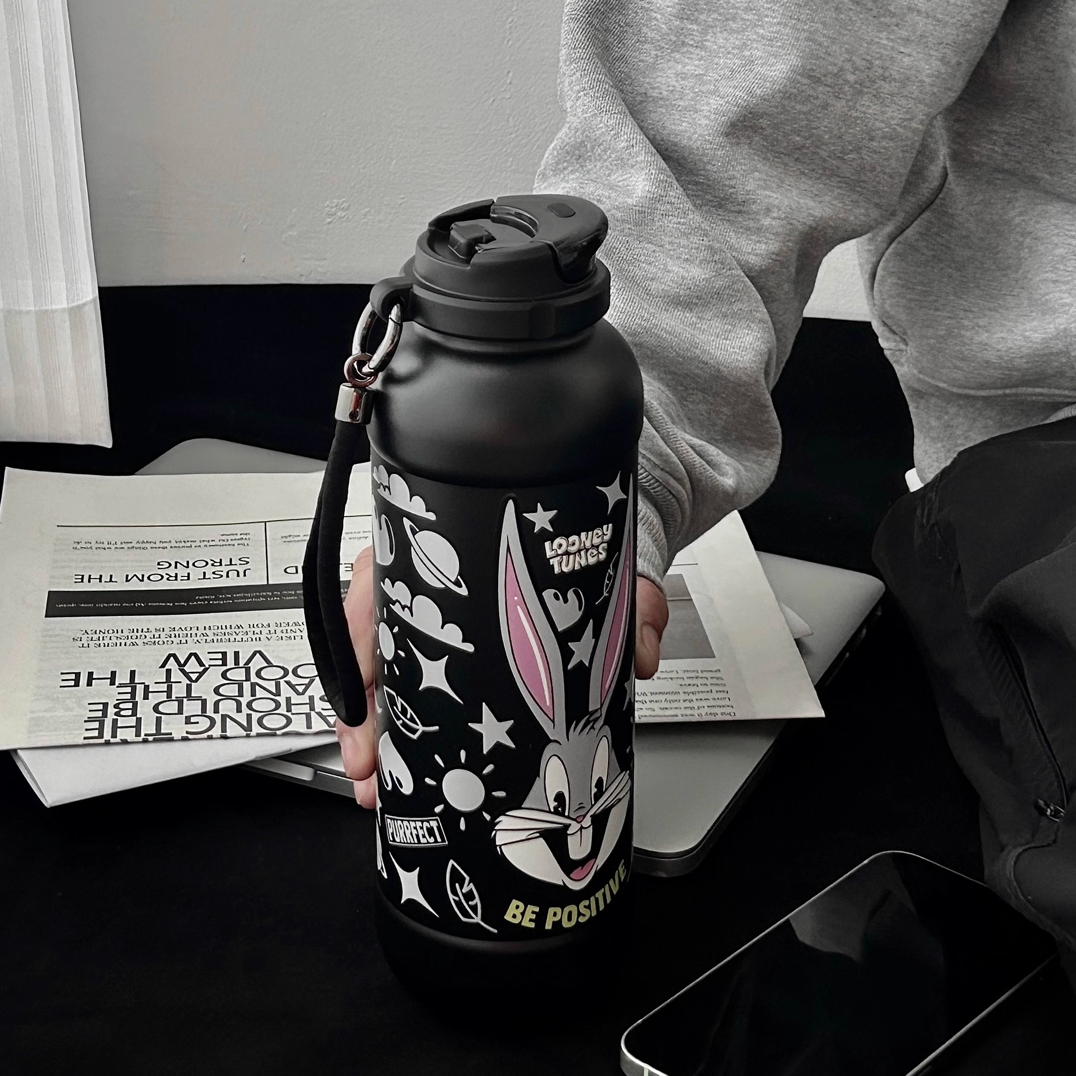 麦田的芽户外卡通风运动户外水杯