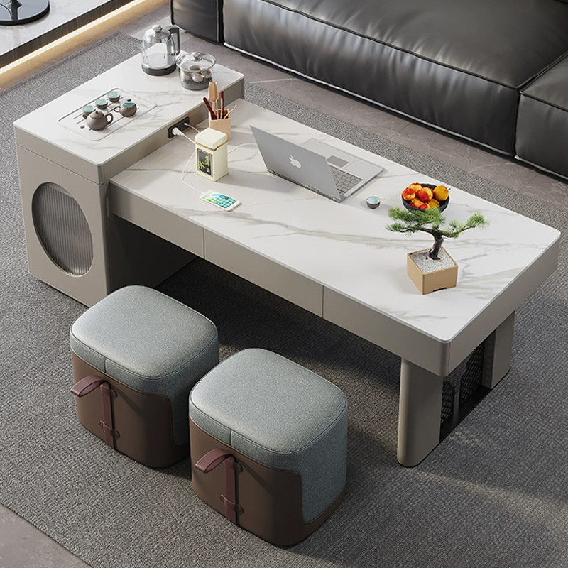 办公室商务岩板功夫茶几会客接待洽谈高级烧水壶一体伸缩茶台茶桌,商业/办公家具,茶台/茶桌,淘宝优惠券,粉丝福利购,淘宝优惠卷