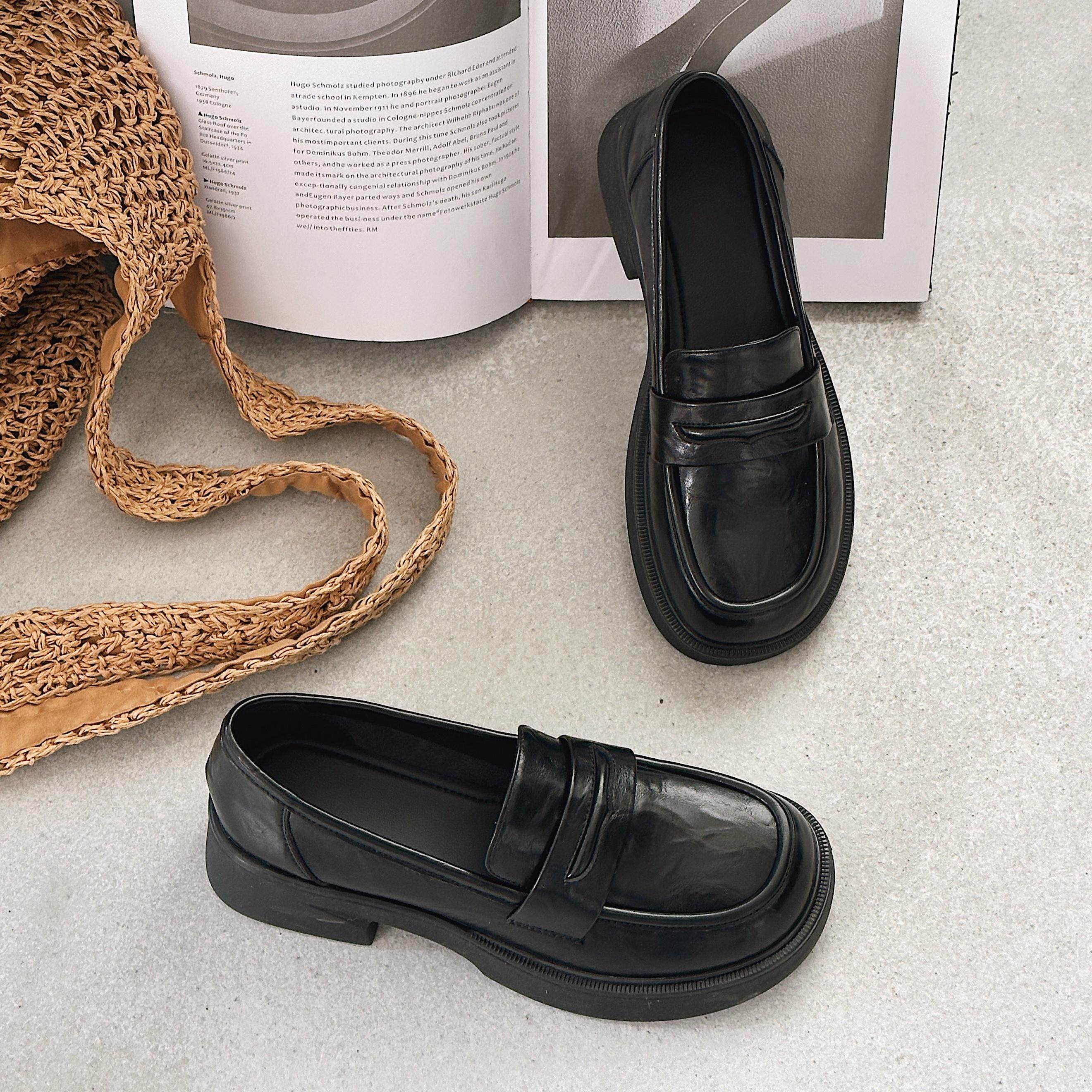 悦薇旗舰高品质女鞋小皮鞋女25春秋新款百搭软底乐福鞋轻便单鞋女,女鞋,乐福鞋（豆豆鞋）,淘宝优惠券,粉丝福利购,淘宝优惠卷