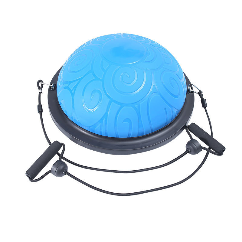 新款瑜伽半圆球 平衡球脚踩半球减肥普拉提健身球 加厚防爆波速球