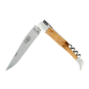 法国进口FORGE DE LAGUIOLE折叠刀红酒开瓶器12cm刺柏木