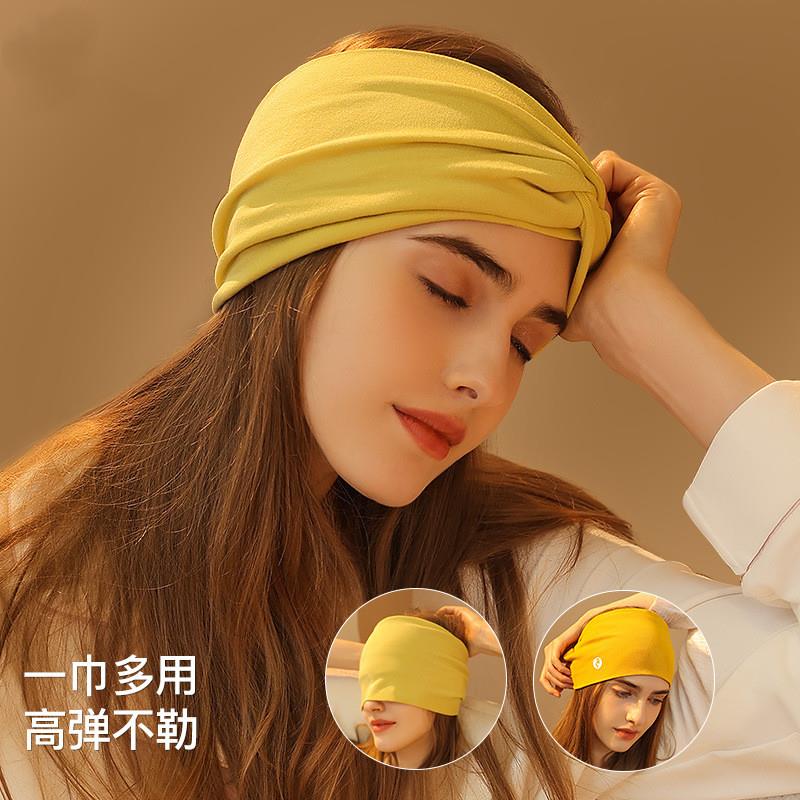 防风抹额护脑门睡觉产妇坐月子帽孕妇月子发带头巾隔音耳罩头戴式