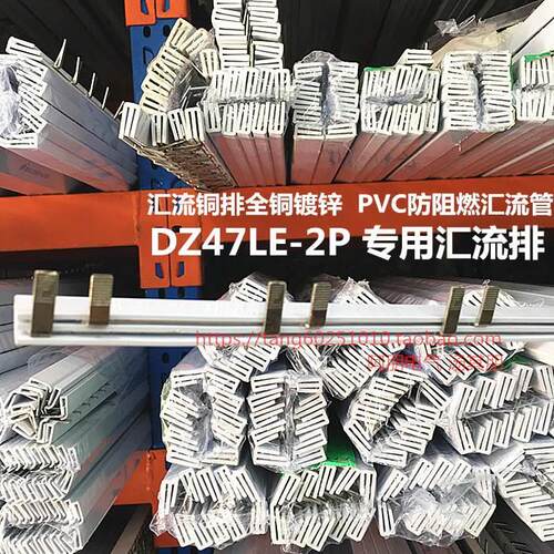 漏电断路器DZ47LE-2P 汇流排 紫铜 黄铜 1.0-1.5 20A 40A 63A