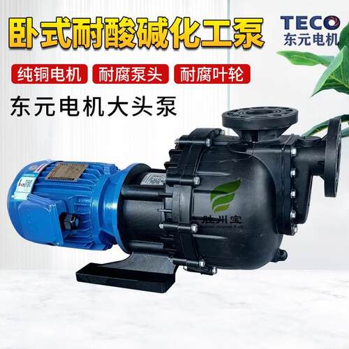 胜川宝CM-40022NBH-CCH-LD东元电机耐酸碱PP循环泵抗腐蚀大头泵