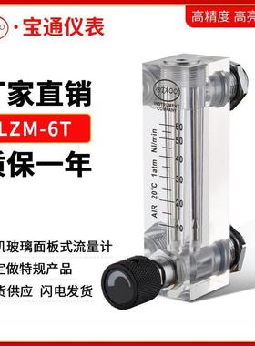 LZT-6T可调气体面板式流量计 10~150LPM 30~300SCFH 流量计空气