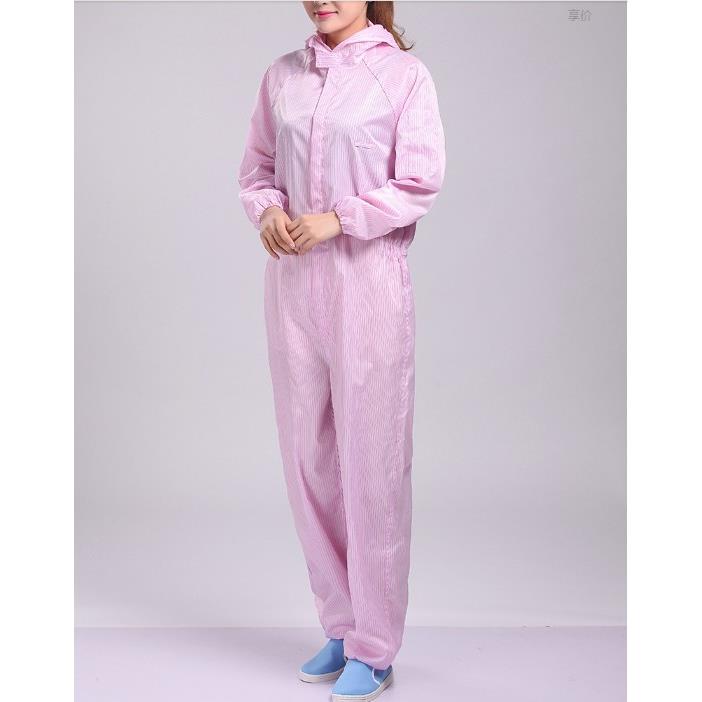 防静电衣服 无尘连帽连体服 三连体洁净服 (帽子+上衣+裤子）衣服