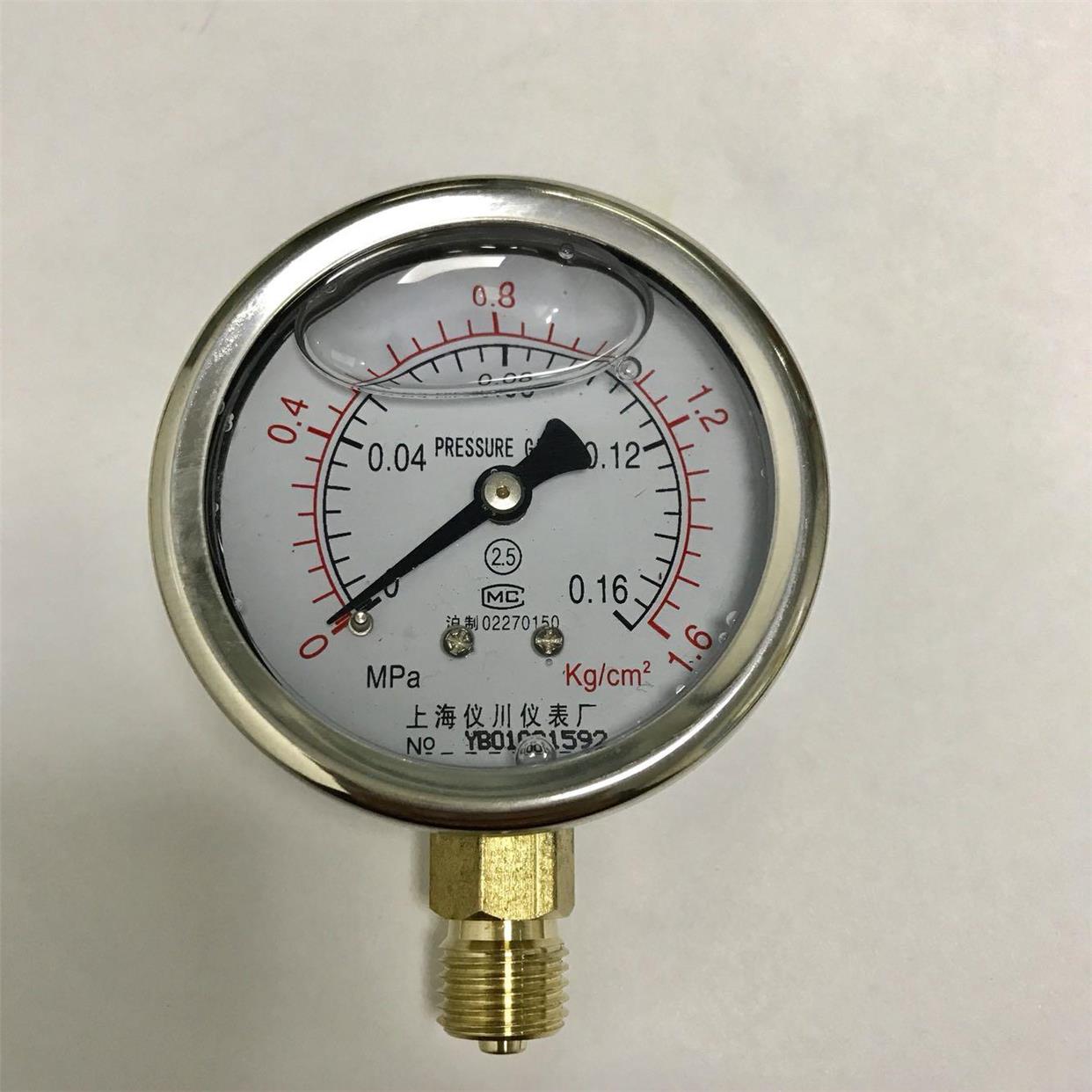 Pressure gauge 0-1.6kg 0-0.16mpa 耐震压力表 NZ-6168 m14x1.5