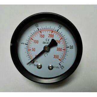 背接式轴向压力表 50mm y-50z 压力0～350psi 0～25bar 螺纹ZG1/8