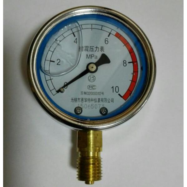MC无锡产耐震压力表 直径60mm 0～10mpa m14X1.5 径向 规格齐全