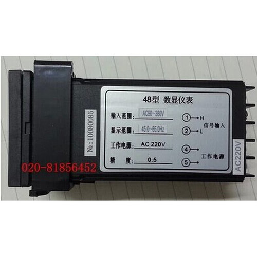 。数显频率表HCD194F-DX1 45-65HZ 电源AC 220V 48X48 华能仪表
