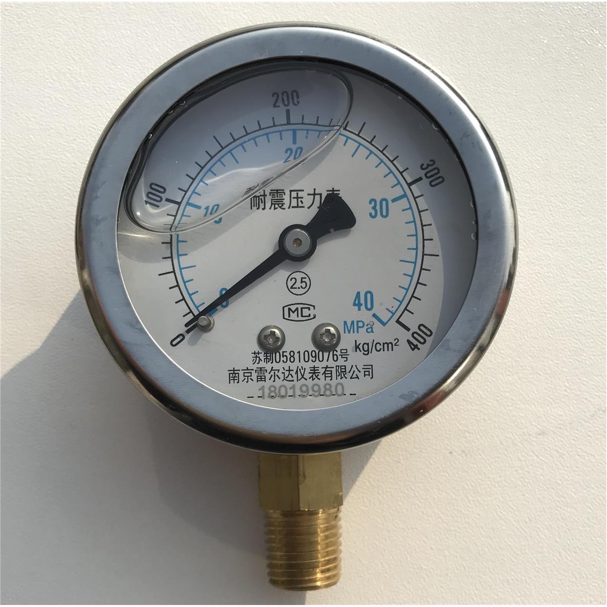 pressure gauge KG400 40mpa 耐震压力表 63MM 螺纹可选