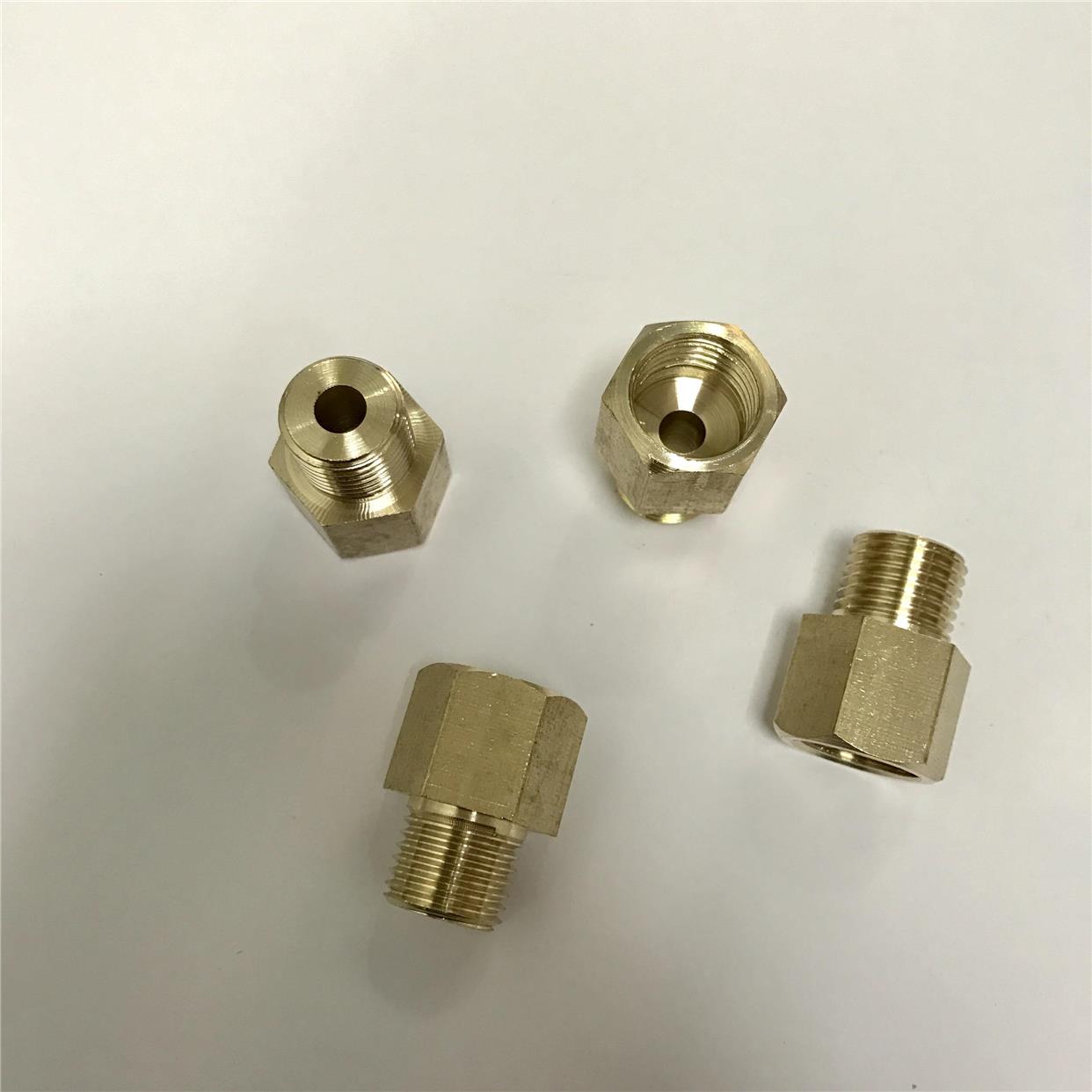 压力表变径接头 转换 压力表接头 内螺纹m14x1.5 外螺纹ZG1/4