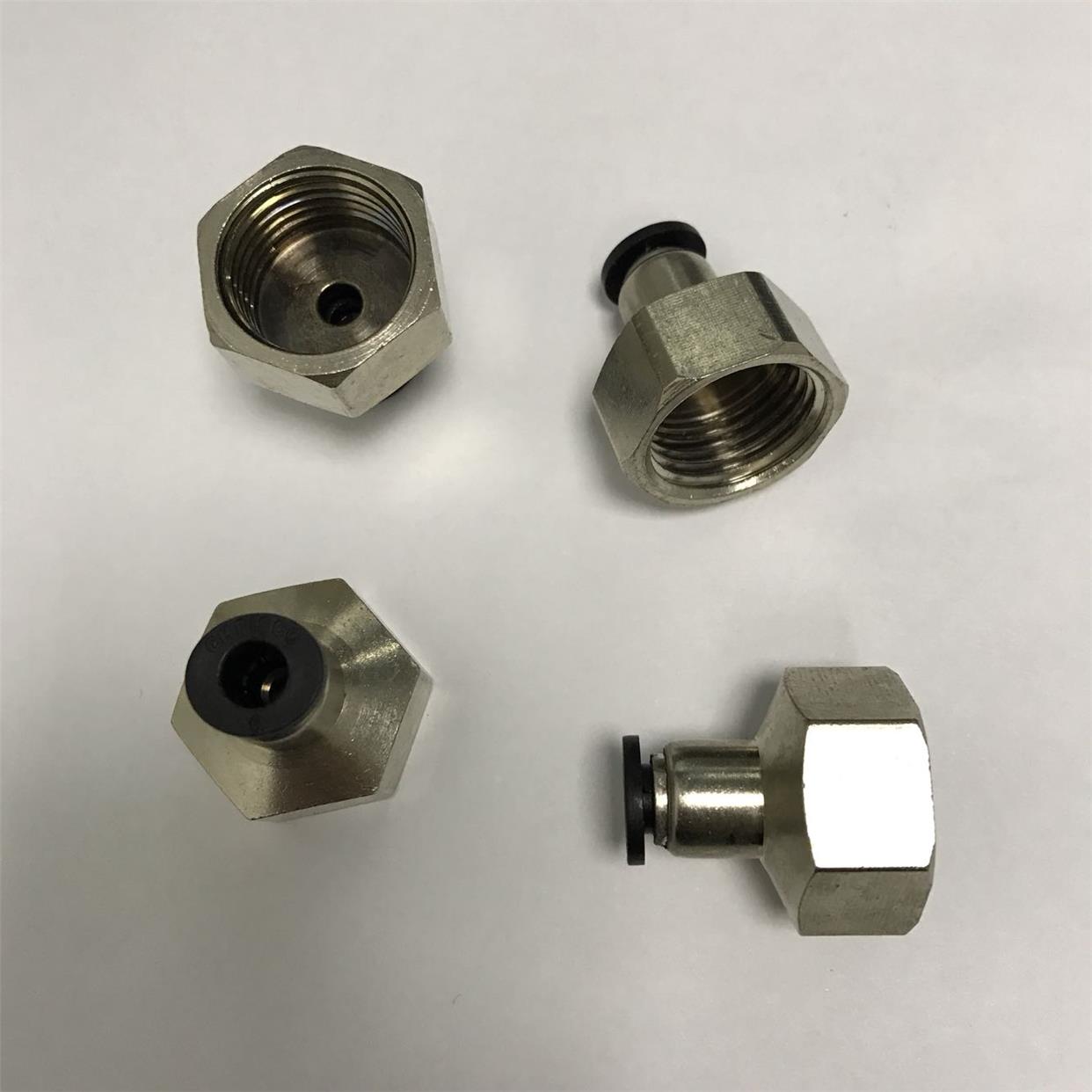 G1/2-6 内丝快插接头 内丝螺纹G1/2 四分 DN15 接外径6mm的pu管