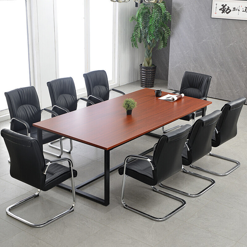 。会议桌简约现代办公室桌长条桌培训接待桌工作台小型长方形开会