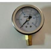 防震压力表 25bar 正面外径68mm压力0 2.5mpa 背面外壳直径61mm