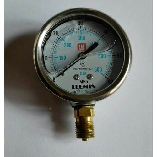 LH黎明牌 60mpa 600bar 耐震压力表 外壳63mm 螺纹m14X1.5