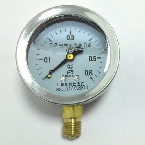 耐震压力表 YN-60 0～0.6mpa 上海仪川仪表厂 直径60mm m14x1.5