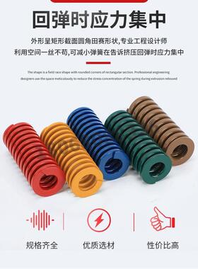 模具弹簧日标矩形绿色弹簧TH16*20*25*30*35*40*45*50*55*60*6570