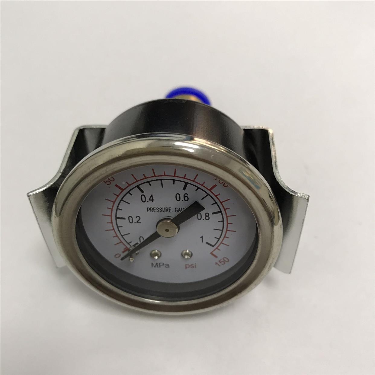 直径41mm 压力1MPA 150psi 压力表 背后接头可以快接外径8mm气管