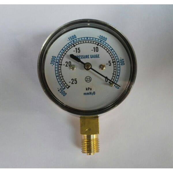 负压计 微负压表真空膜盒压力表-25~0kpa -25kpa～0 -2500mmh2o~0