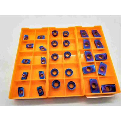 蓝色纳米涂层铣刀片APMT1604PDER APMT1135PDER 大小R0.8铣刀粒