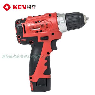 。正品锐奇(KEN)10mm12V锂电充电无刷电钻/起子机/电动螺丝刀7212