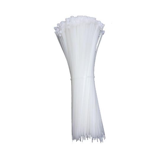 白色 自锁式尼龙扎带 5X350mm 塑料扎线带捆扎带 200条理线