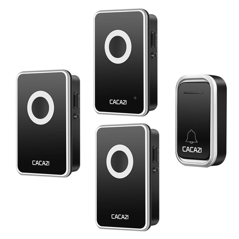 门铃无线家用远距离无线门铃不用电池插电一拖三防水电子遥控门铃