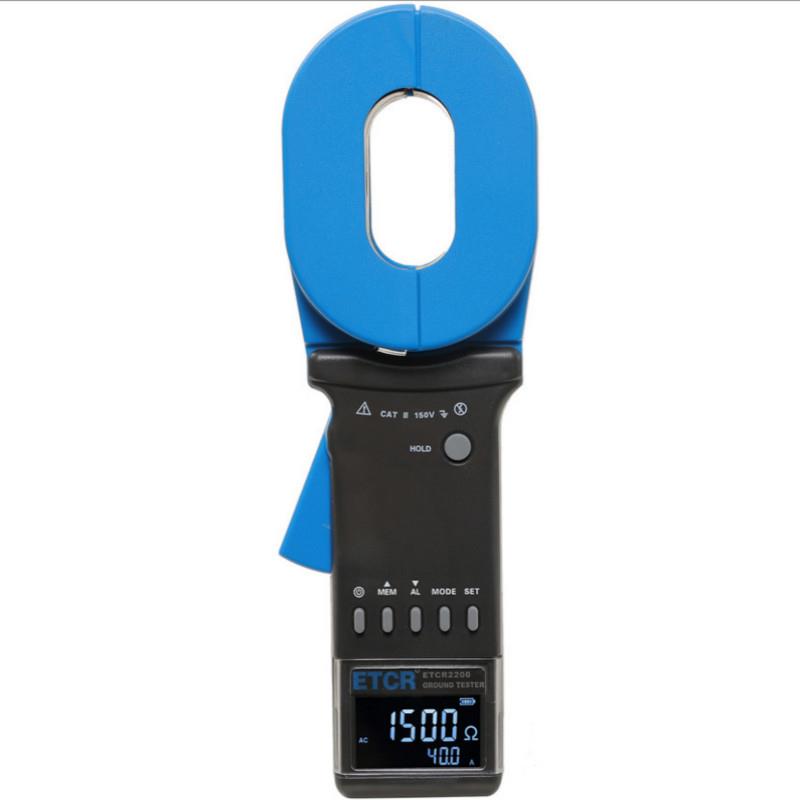 广州铱泰ETCR2200高端多功能钳形接地电阻测试仪泄漏电流检测仪器