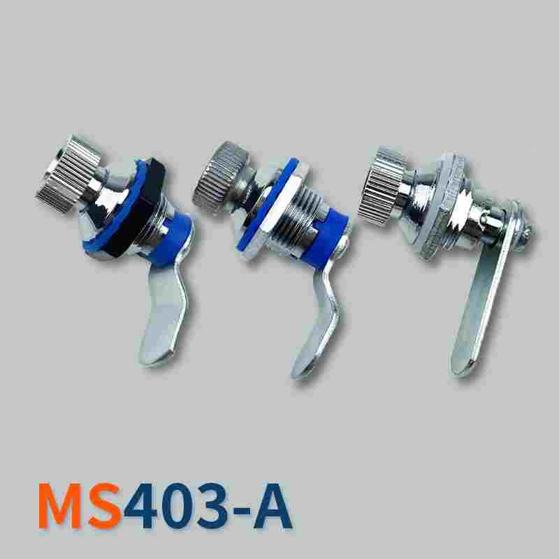 MS403-A小圆柱锁 配电箱门锁基业箱701 按钮旋转锁半铁全铁433锁