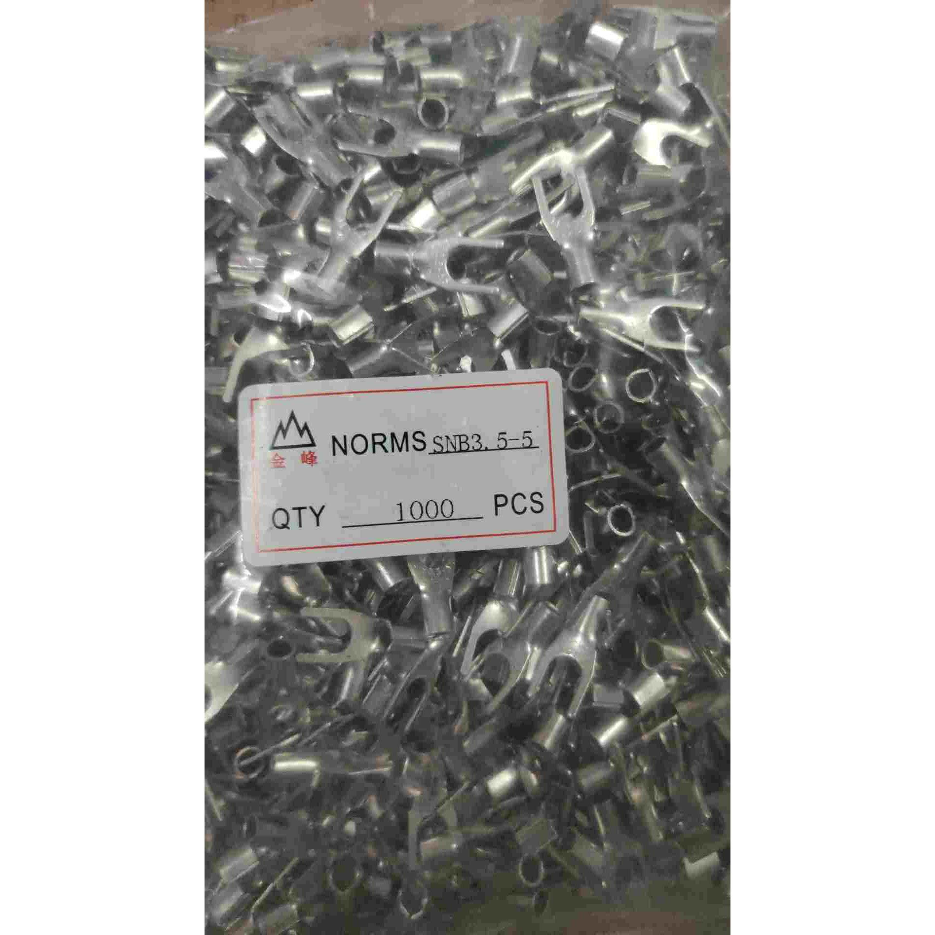 极速发货 SNB3.5-5/5.5-4/5/6冷压接线端子叉形U型Y型铜线耳