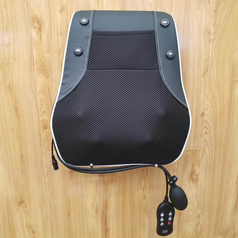 腰部按摩器腰椎按摩靠垫颈椎揉捏多功能按摩仪脊椎背部加热靠枕头