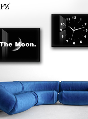 BLAFZ黑色超薄电表箱遮挡挂钟时钟画摆放桌面画强弱电闸盒免打孔