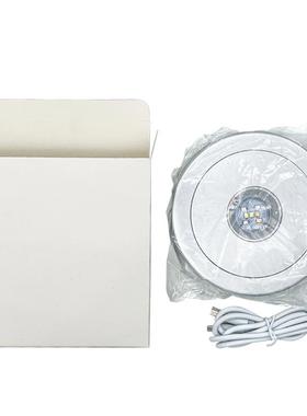 新款水晶旋转灯座七彩白光灯光旋转多模式多功能展示底座